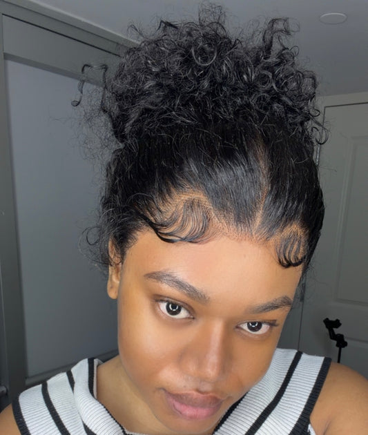 360 GLUELESS WIG CURLY 200 DENSITY