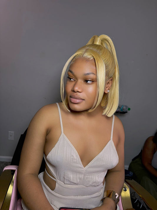 ALIA BOB FULL FRONTAL WIG 100% HUMAIN